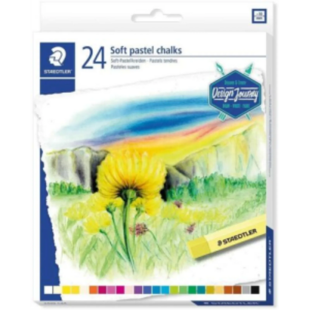 2430-C24-08 STAEDTLER-Mars Limited SOFT PASTEL CHALKS ASST 2