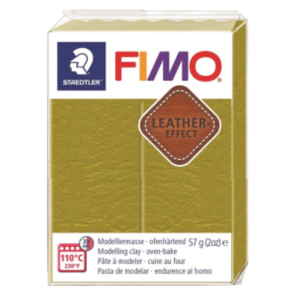 Modelling Clay Fimo Leather Effect Olive 57g (2 oz)