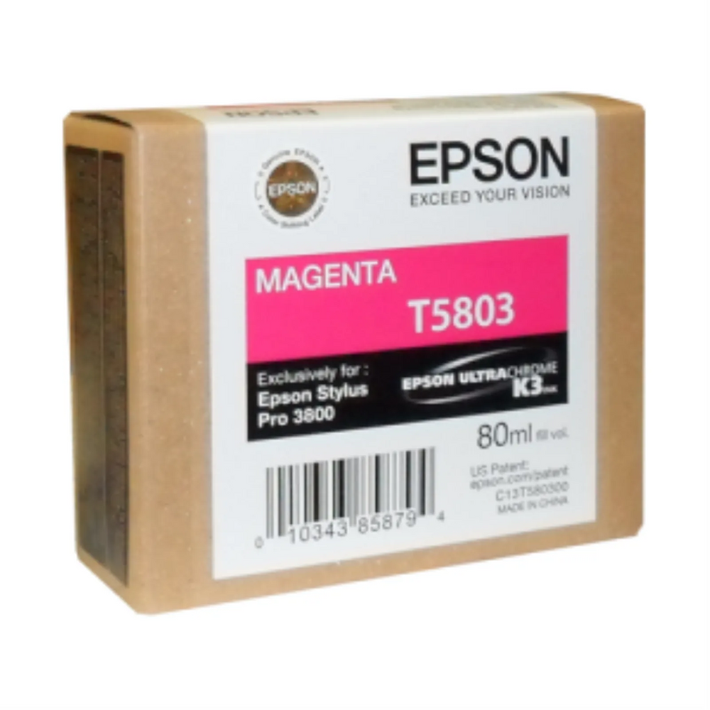 T580300 EPSON ULTRACHROME MAGENTA INK 80ML, STYLUS PRO 3800