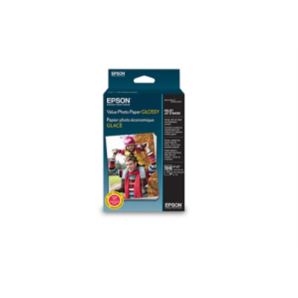 Epson Value Photo Paper Glossy 4 x 6, 100 SheetsS400