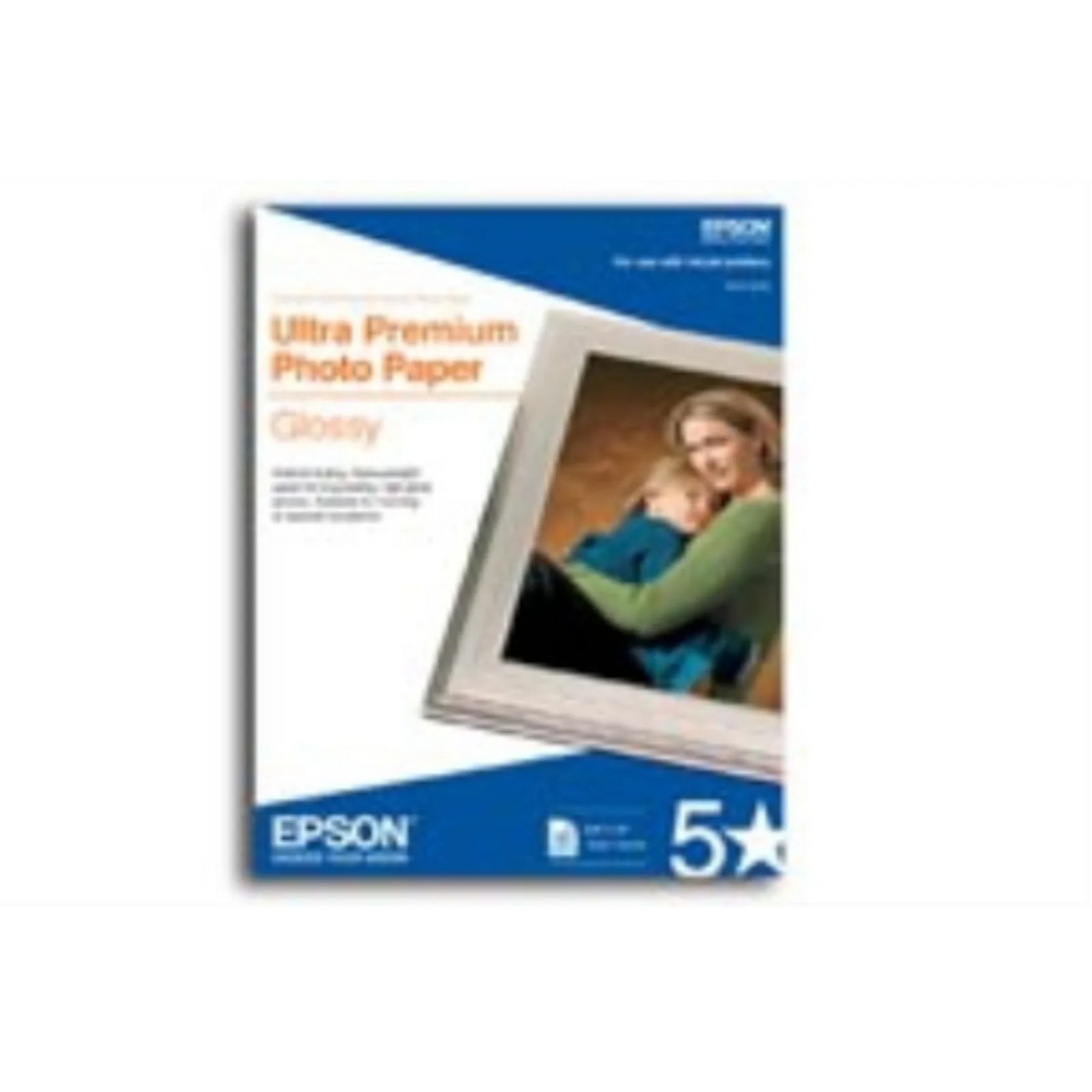 Epson Ultra Premium Glossy Photo Paper, 8 x 10, 20 s