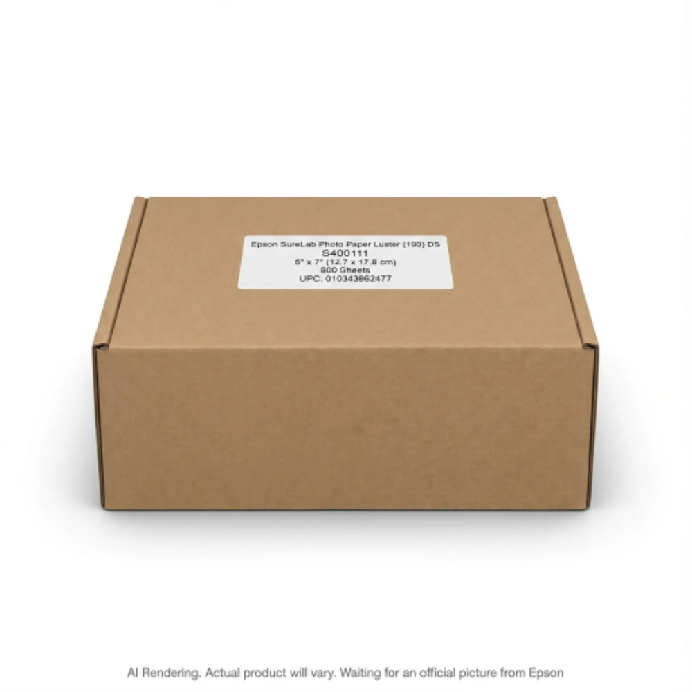Epson SureLab Paper, Luster (190) DS, 5"X7", 800 she