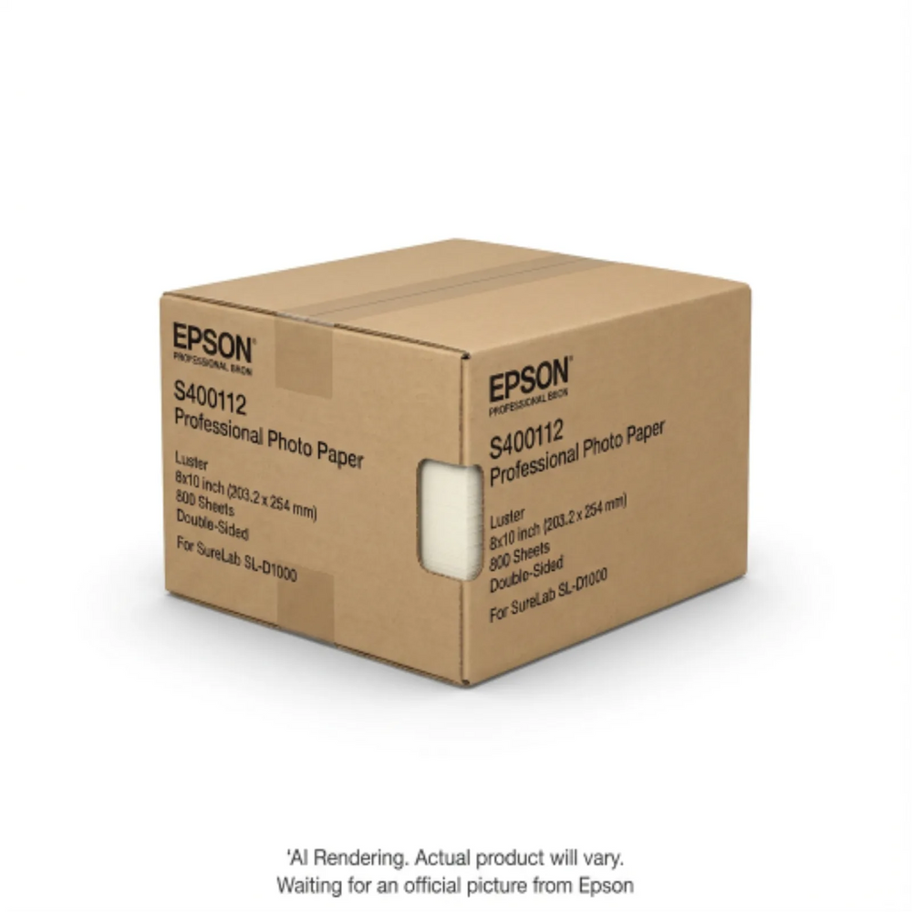 Epson SureLab Paper, Luster (190) DS, 8"X10", 800 sh