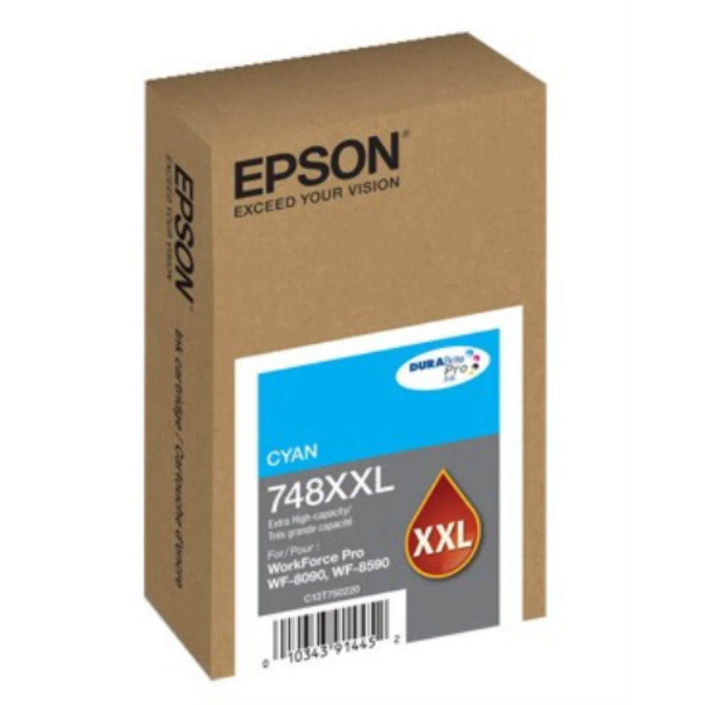 T748XXL220 Epson T748XXL Extra Large Capacity Cyan Original Ink Cartridge