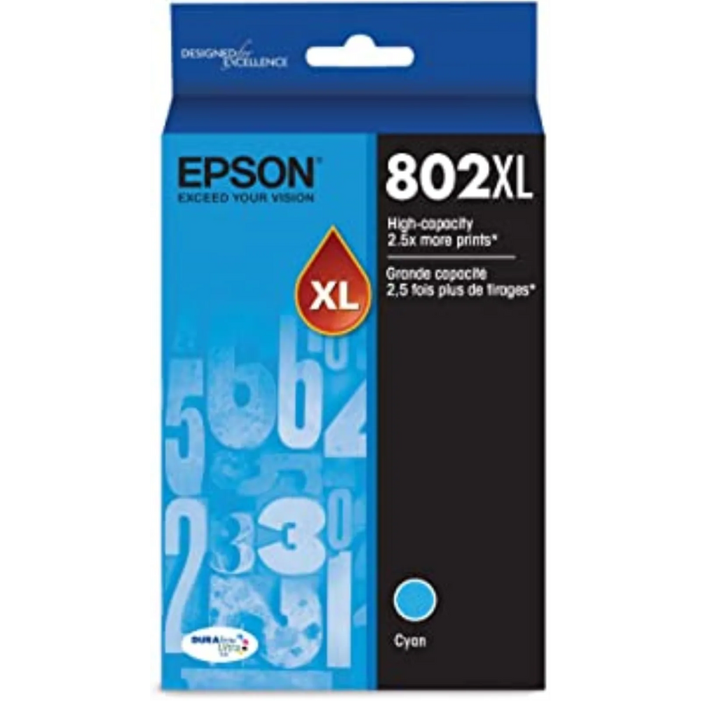T802XL220-S Epson 802XL HC Cyan Original Ink Cartridge