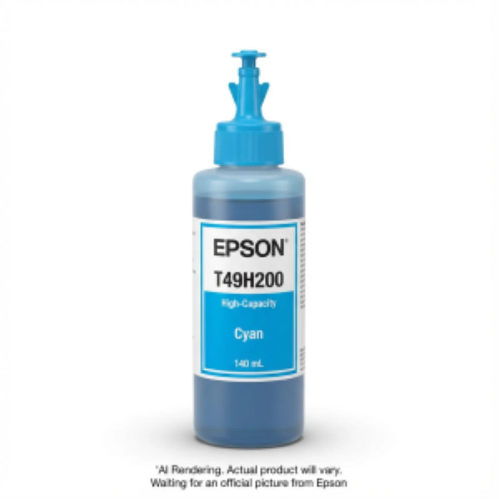 Epson T49H Cyan Ink Bottle 140 ML SC-T3170xT49H200