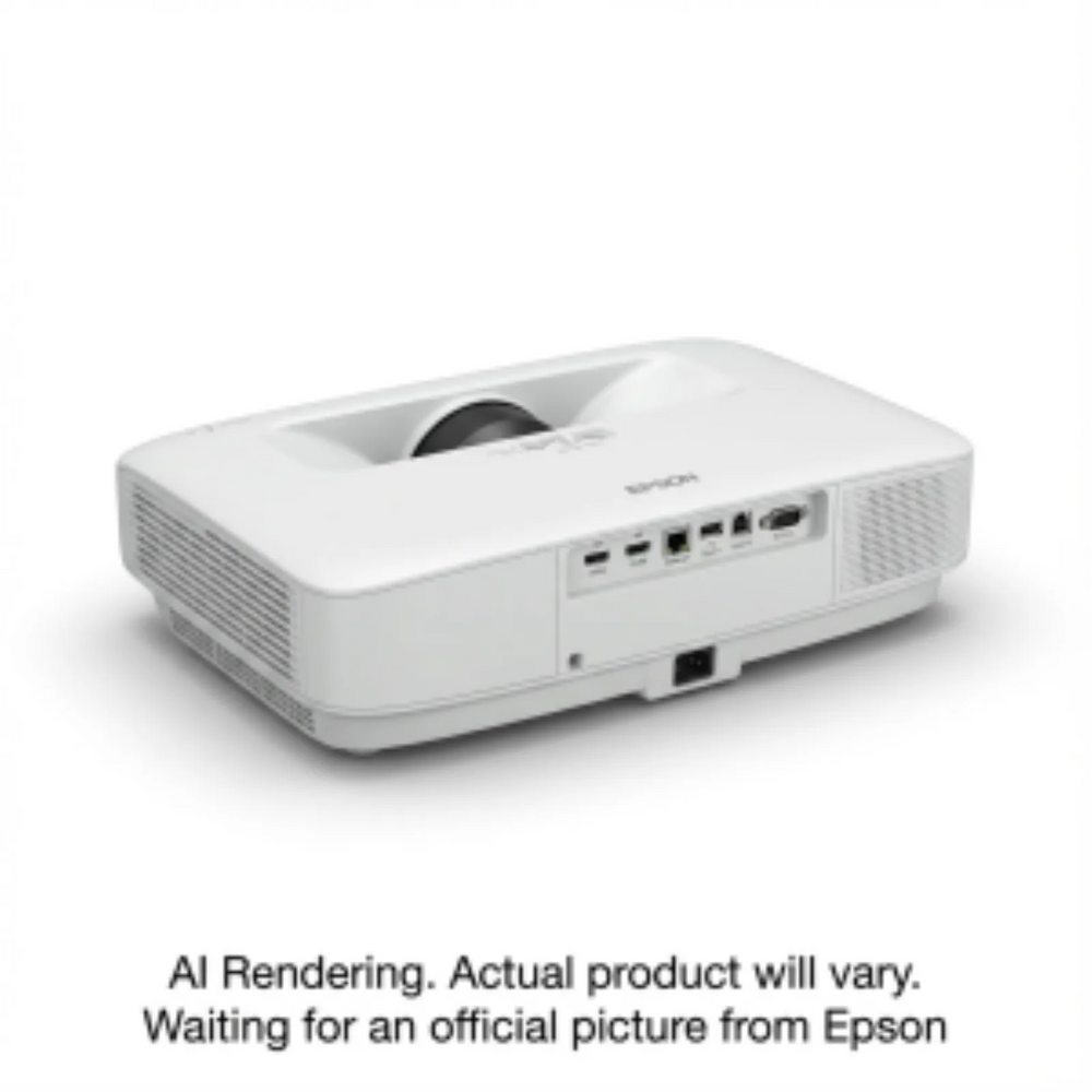 EPSON PowerLite 810E Ultra Short-throw Laser Projector, Wifi Miracast, 5000 Lumens, 1080p with 4KE, White