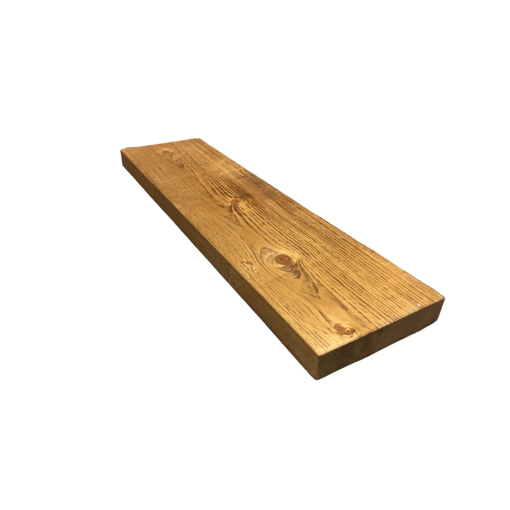 Solid Wood Shelf 48"L x 10"D x 2"T Honey