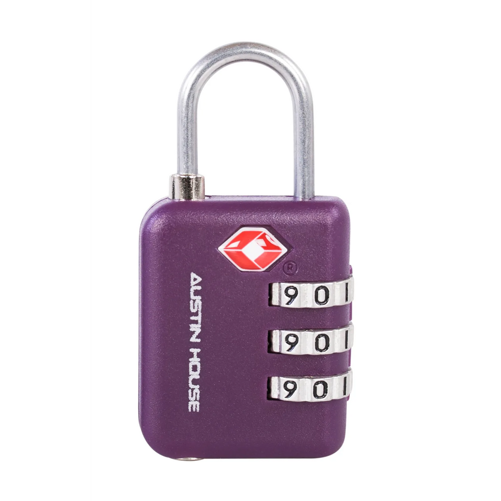 Tsa 3-Dial Combo Lock Purple