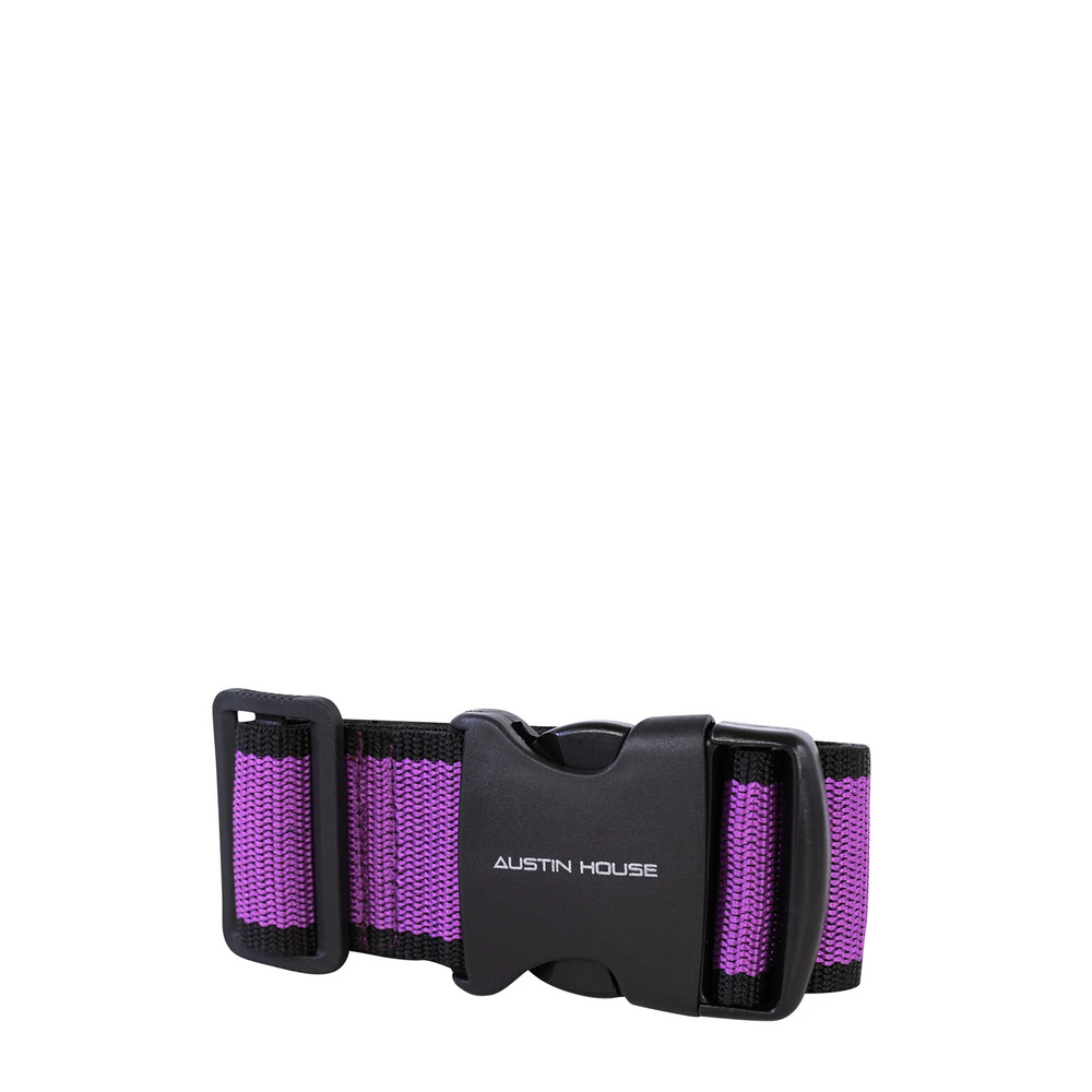 Luggage Strap Stripe Purp/Blck