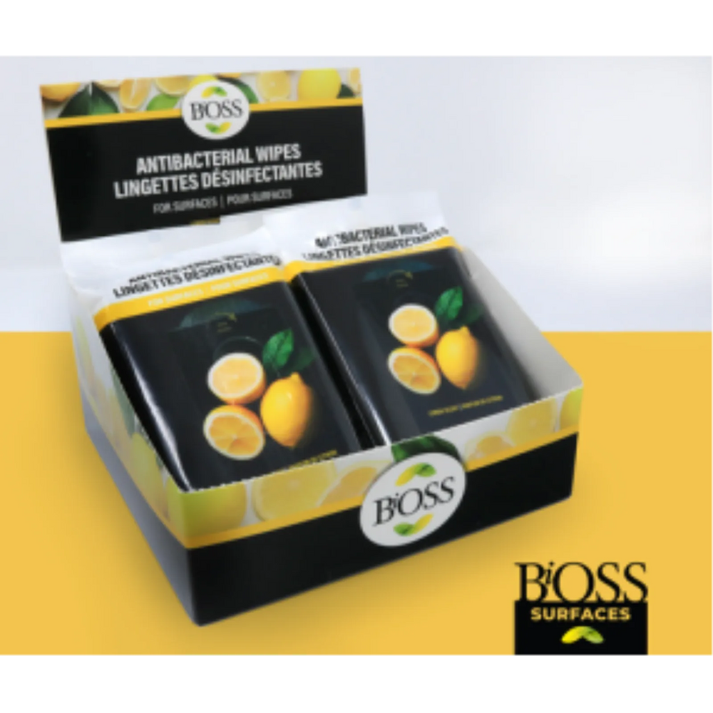 BIOSS005 BiOSS ANTIBACTERIAL WIPES FOR SURFACES - (10 inner