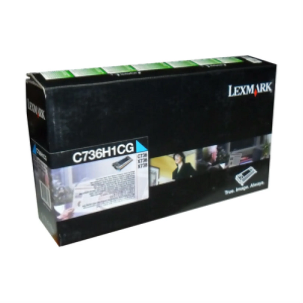 Lexmark C/X736,X738 Cyan Return Program 10K Toner Cartridge
