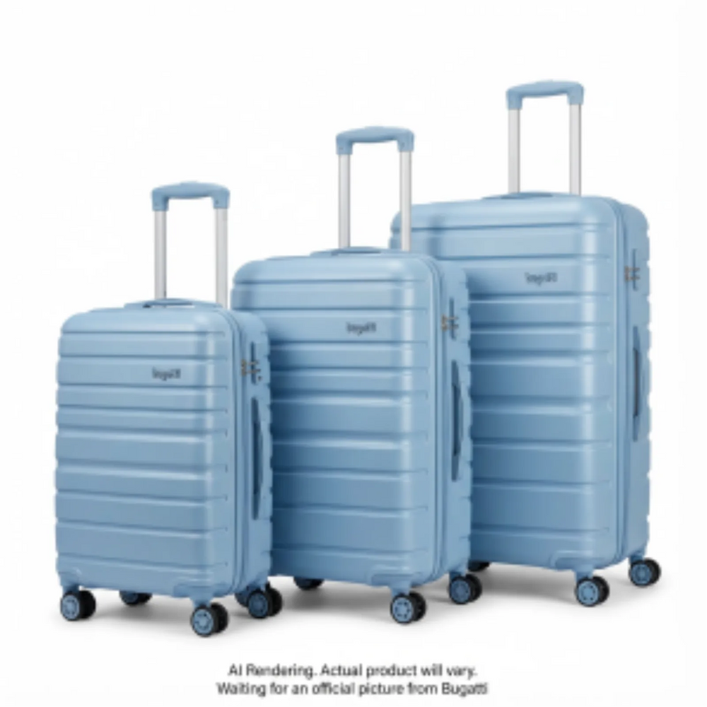 Swiss Mobility LAX 3-Piece ABS Luggage Set - Light Blue