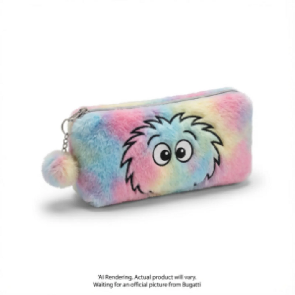 Bondstreet Furry Face Pencil Case