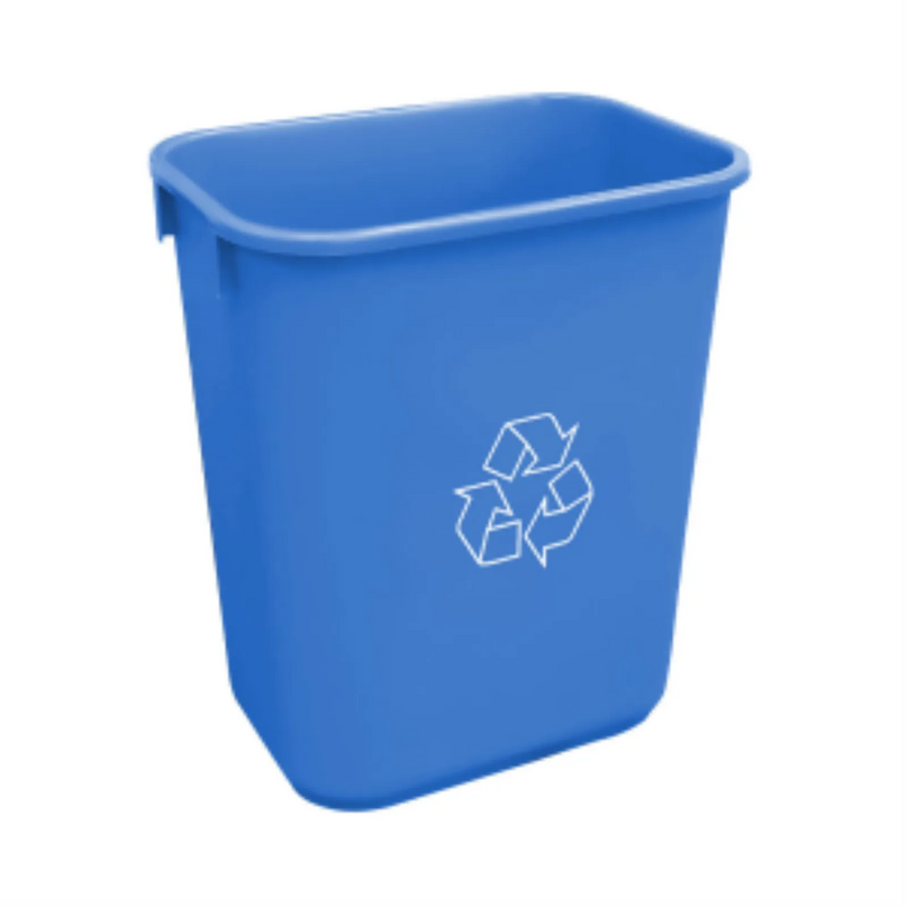 Soft Wastebasket 39L Blue Recycling