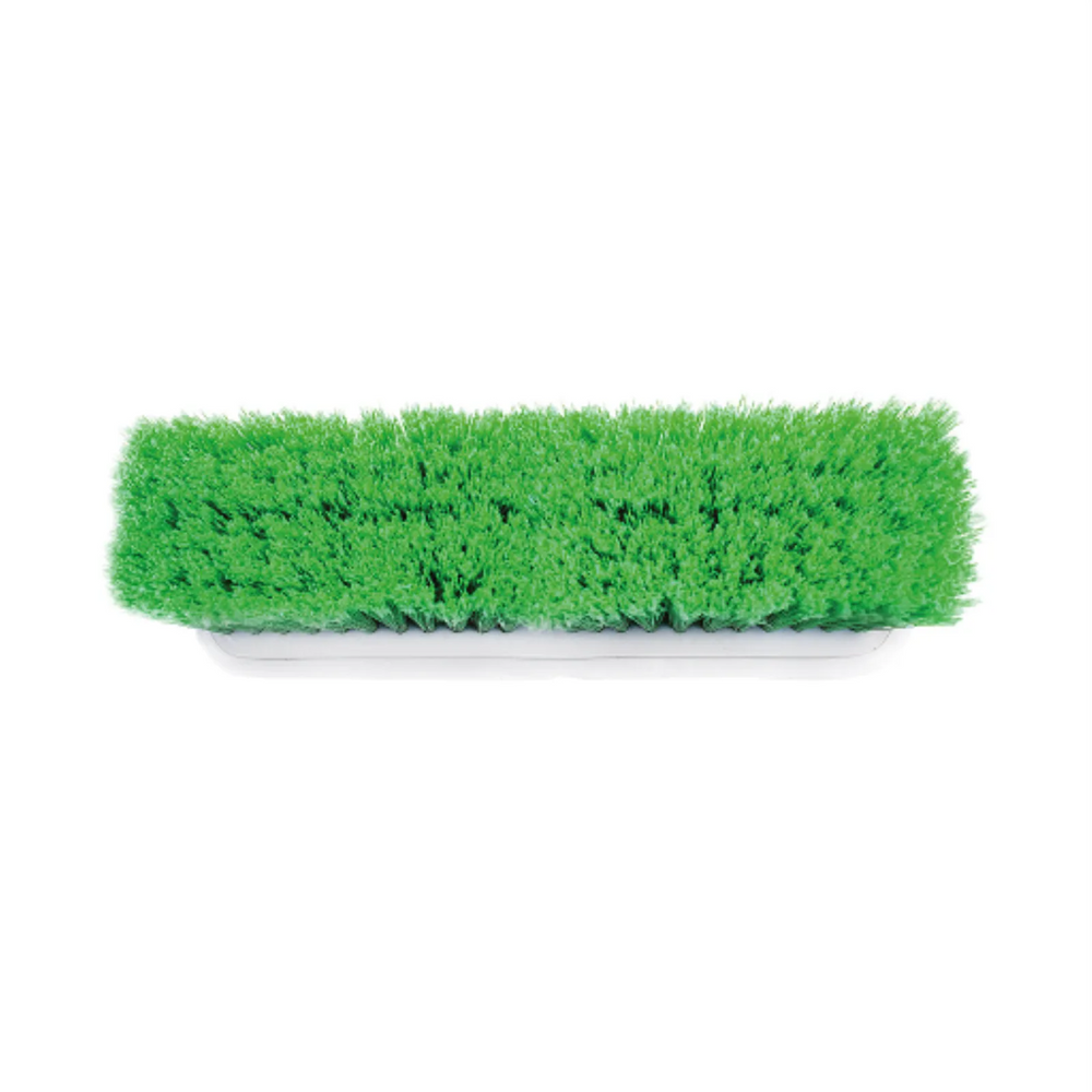 10" Vehicle Brush with Bumper Green Fiber (No handle)
