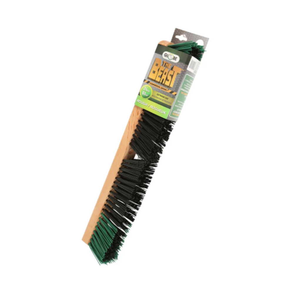 24" Heavy-Duty Commercial Push broom head-Rough Fibers