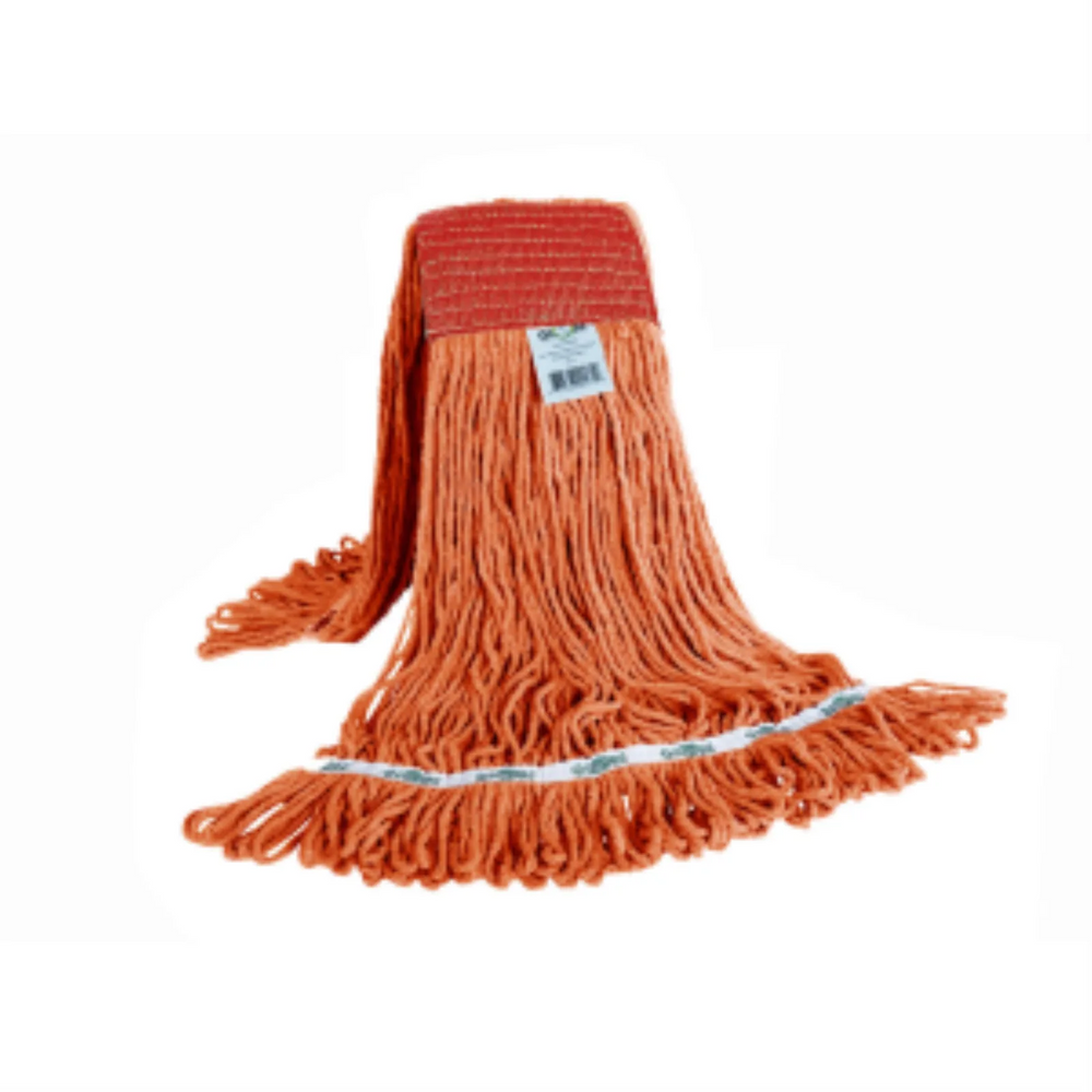 Syn-Pro® Synthetic Looped End Wet Mop Wide Band Orange 20oz