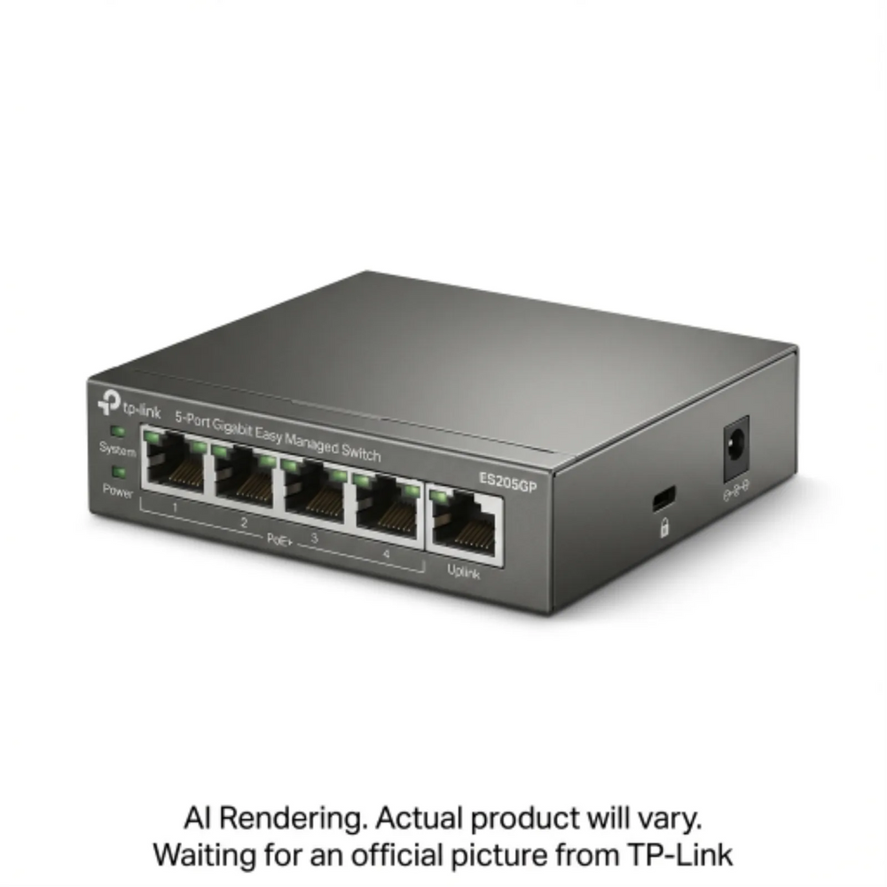 Omada 5-Port Gigabit Easy Managed Switch with 4-Port PoE+