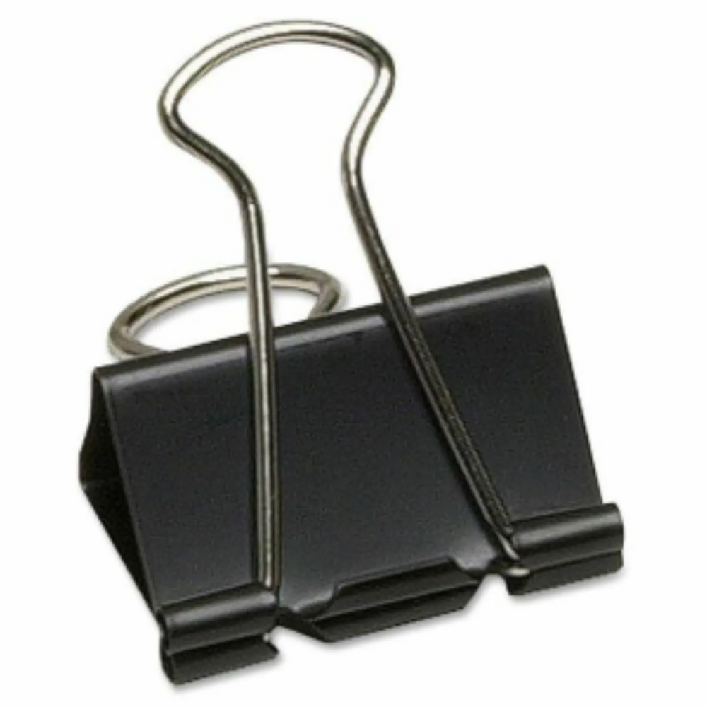 Fold Back Clips 1-1/4" – 33 mm - 12 Per Box / Pince-notes 1-1/4 po – 33 mm - 12 par boite