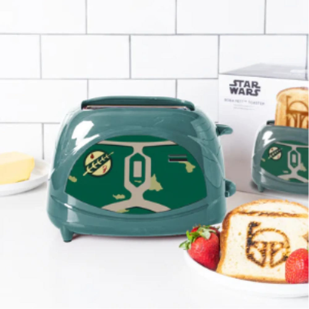 Star Wars Boba Fett Elite Toaster - 2-Slice Character Toaster with Mythosaur Logo Toasting