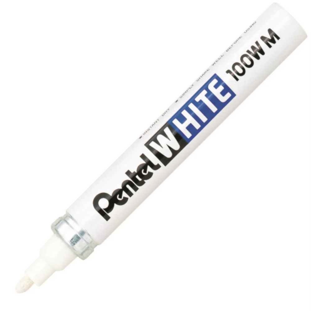 White Permanent Marker, Medium Point (3.9mm)