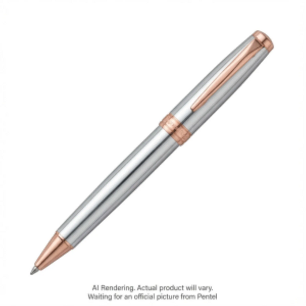 Sterling (0.7mm) Rose Gold Barrel, Black Ink, 1PC with Gift Case