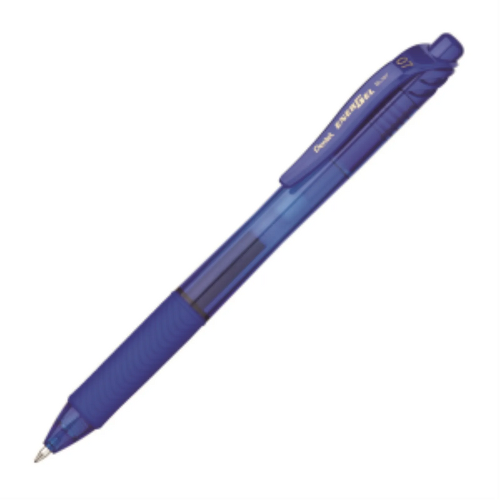 EnerGel-X Retractable Gel Roller, (0.7mm) Metal Tip, Blue Ink