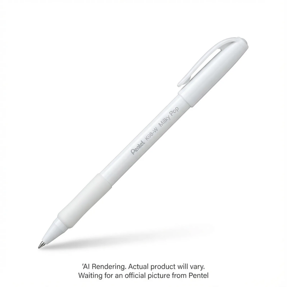 Milky Pop Pastel Gel Pen, (0.8mm), White Ink