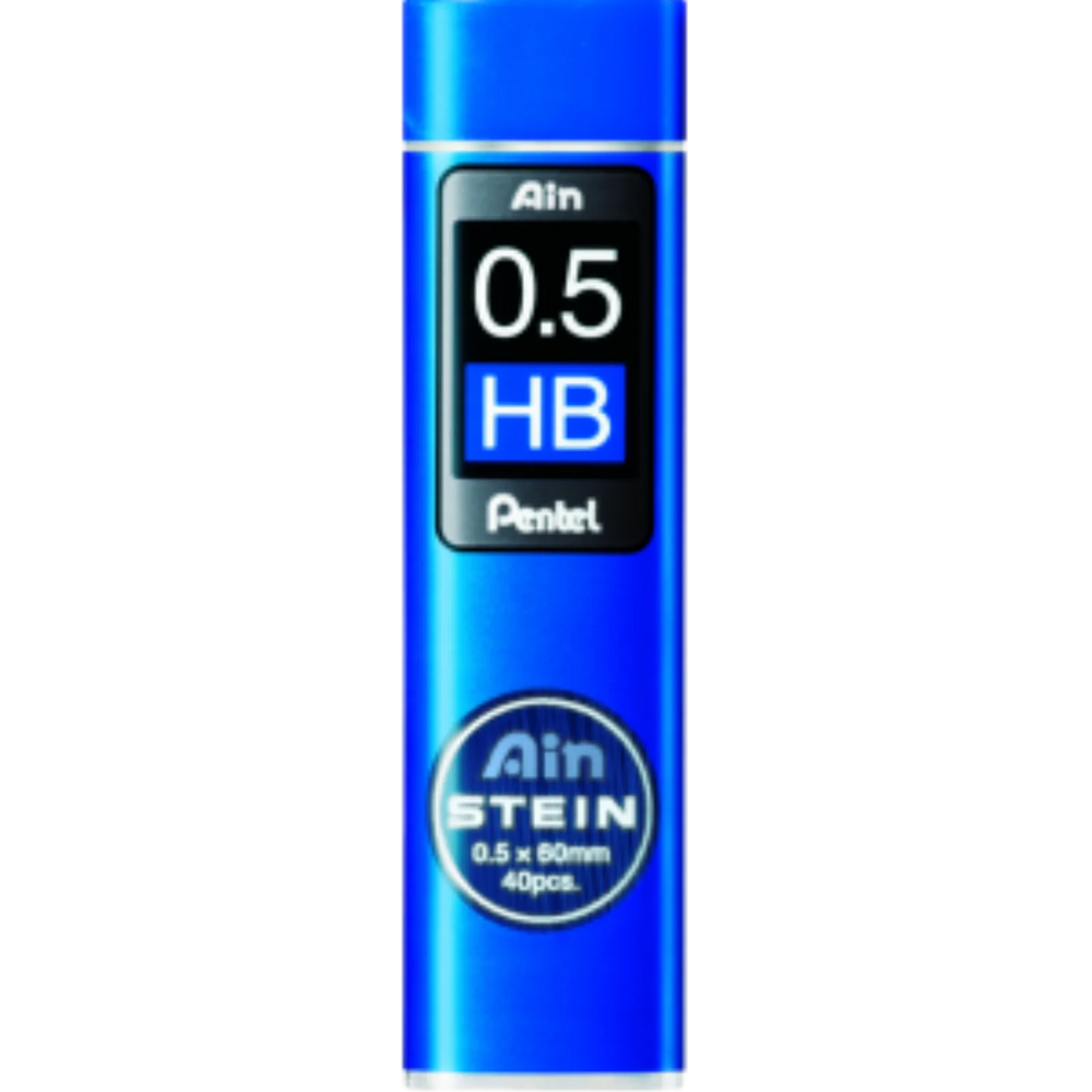 Ain Stein Lead Refill (0.5mm), HB, 40 Leads per Tube