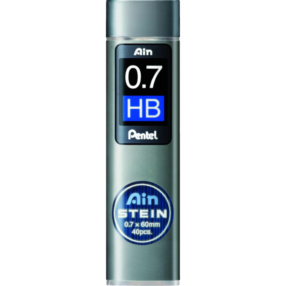 Ain Stein Lead Refill (0.7mm), HB, 40 Leads per Tube