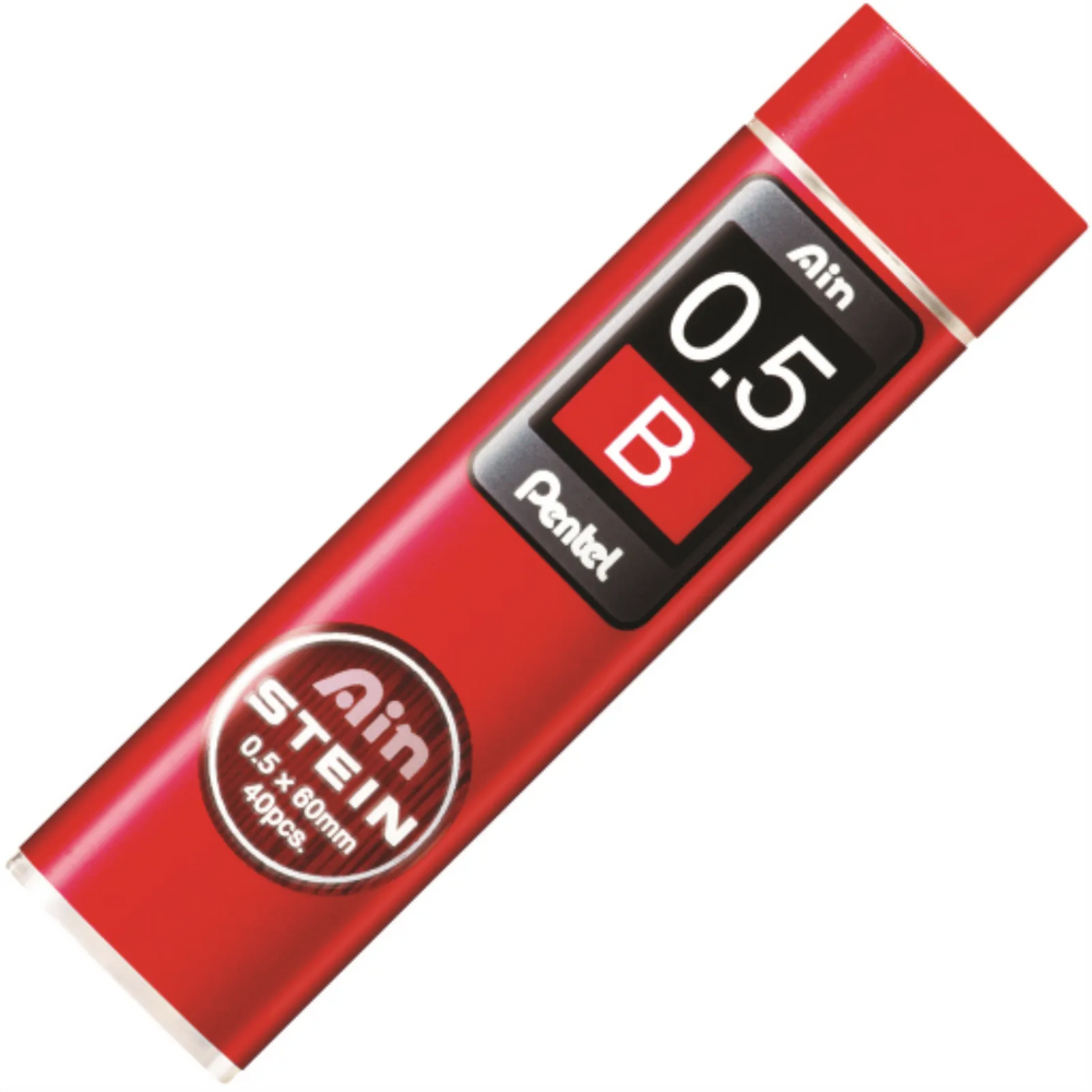 Ain Stein Lead Refill (0.5mm), B, 40 Leads per Tube