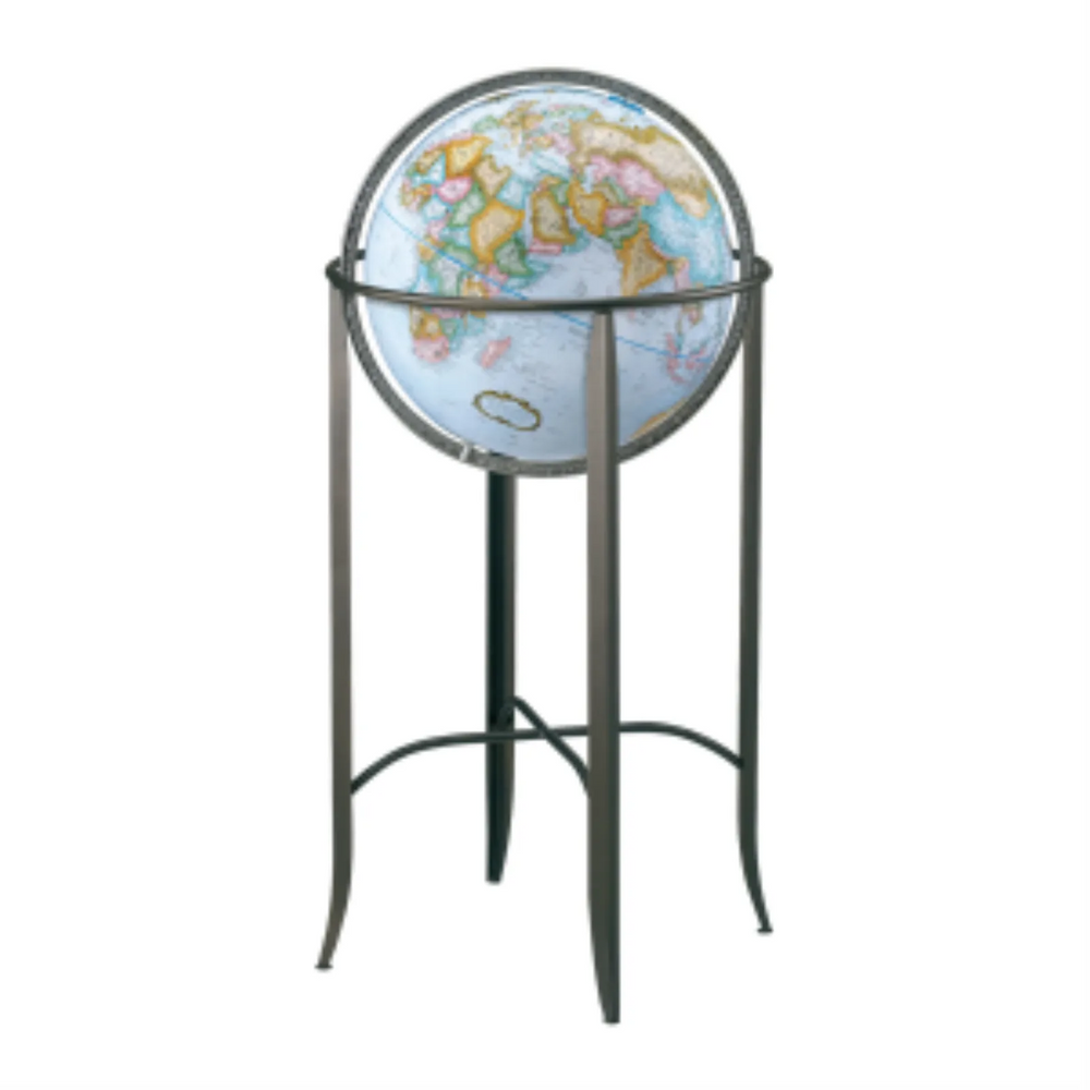 Trafalgar 16"/40.5 Cm Diameter Blue Ocean Floor Globe (French)