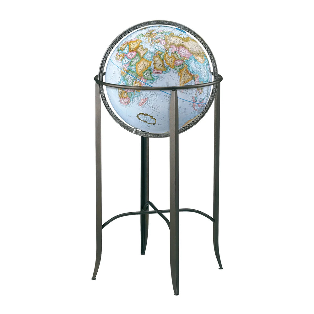 Trafalgar 16"/40.5 Cm Diameter Blue Ocean Floor Globe (English)