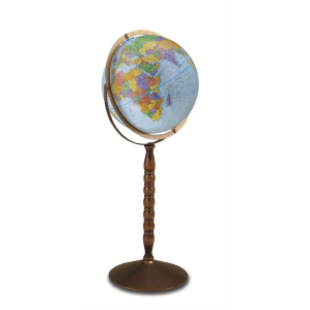 Replogle Treasury Globe 12"/30Cm Diameter Blue Ocean Floor Globe With Metal And Full Meridian (English)