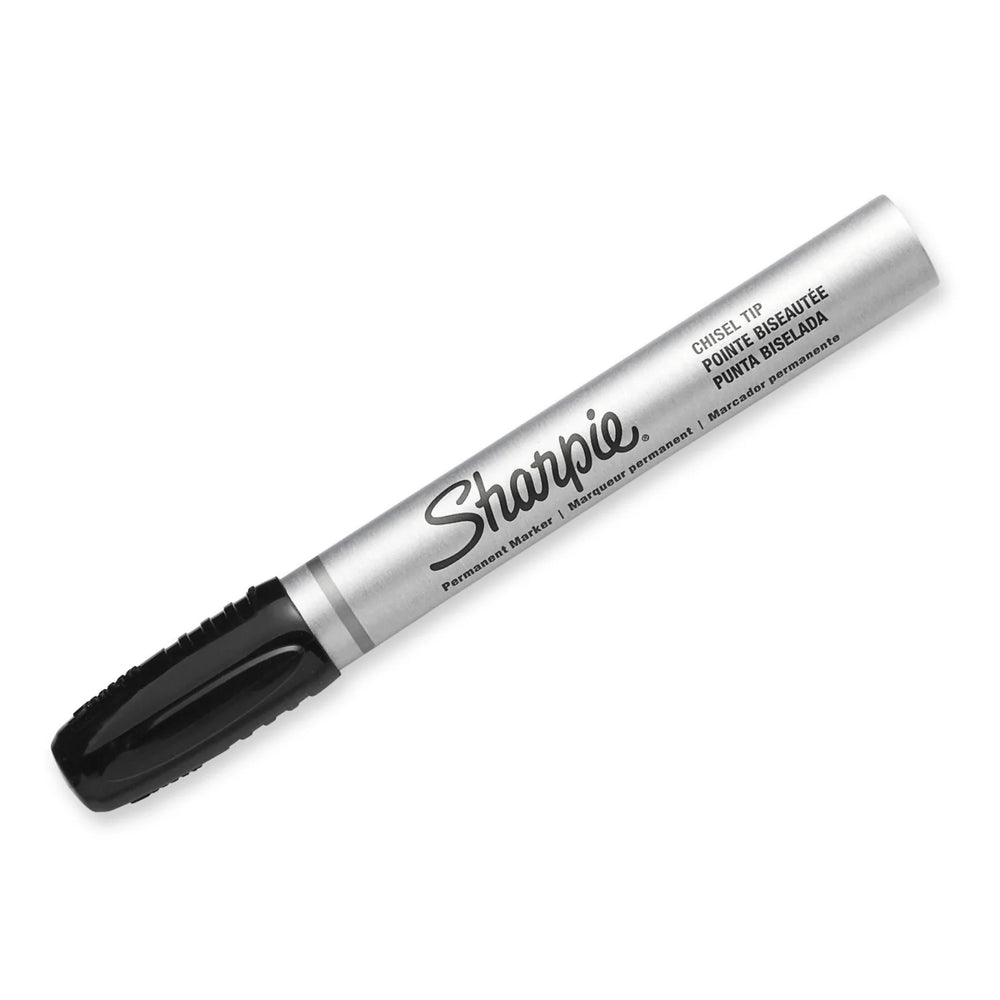 Sharpie Liquid Tip Permanent Marker, Chisel Tip, Black, 1 Unit