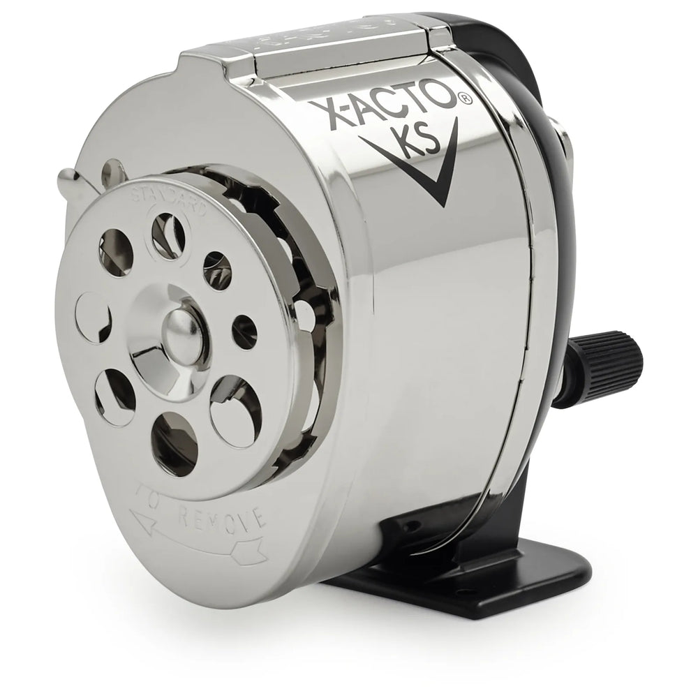 X-ACTO 1031T KS Manual Mountable Metal Pencil Sharpener – Adjustable for 8 Pencil Sizes