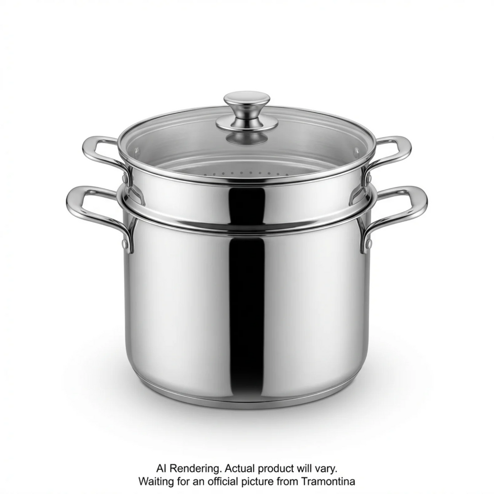 Tramontina Gourmet 3 Pc Tri-Ply Base 6 Qt Pasta Cooker