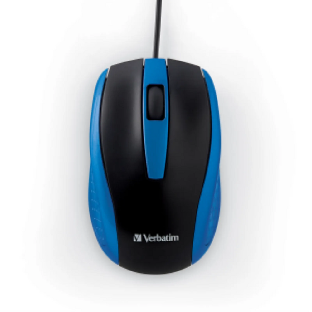 Verbatim Wired Optical Bravo Mouse - Blue