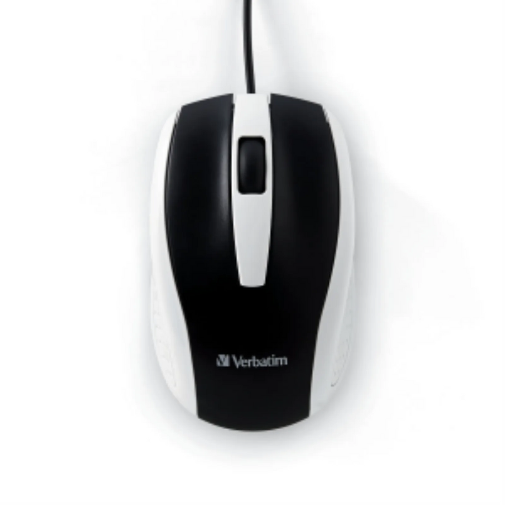 Verbatim Wired Optical Bravo Mouse - White