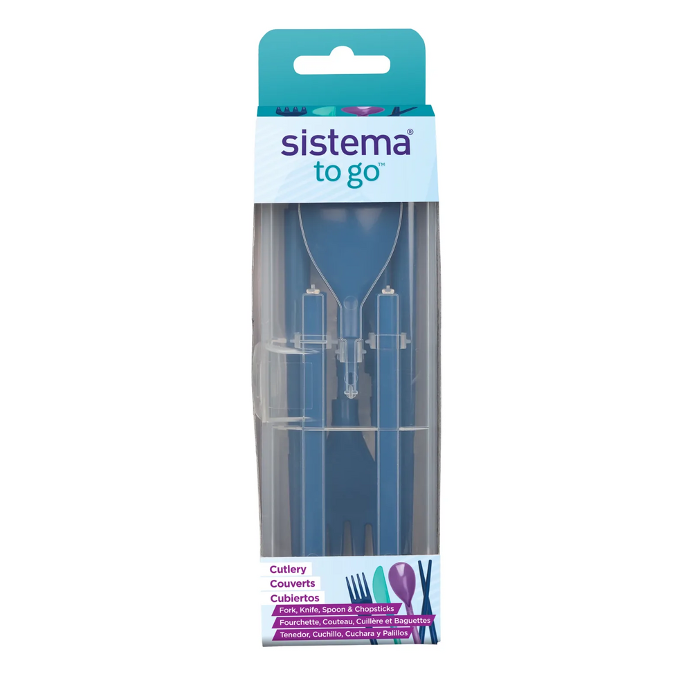 Sistema To Go Travel Cutlery Set with Knife, Fork & Spoon (191753)