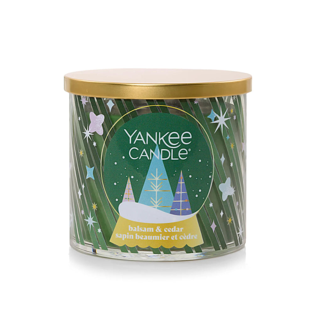 Yankee Candle Balsam & Cedar 3-Wick Candle, 14.5 oz