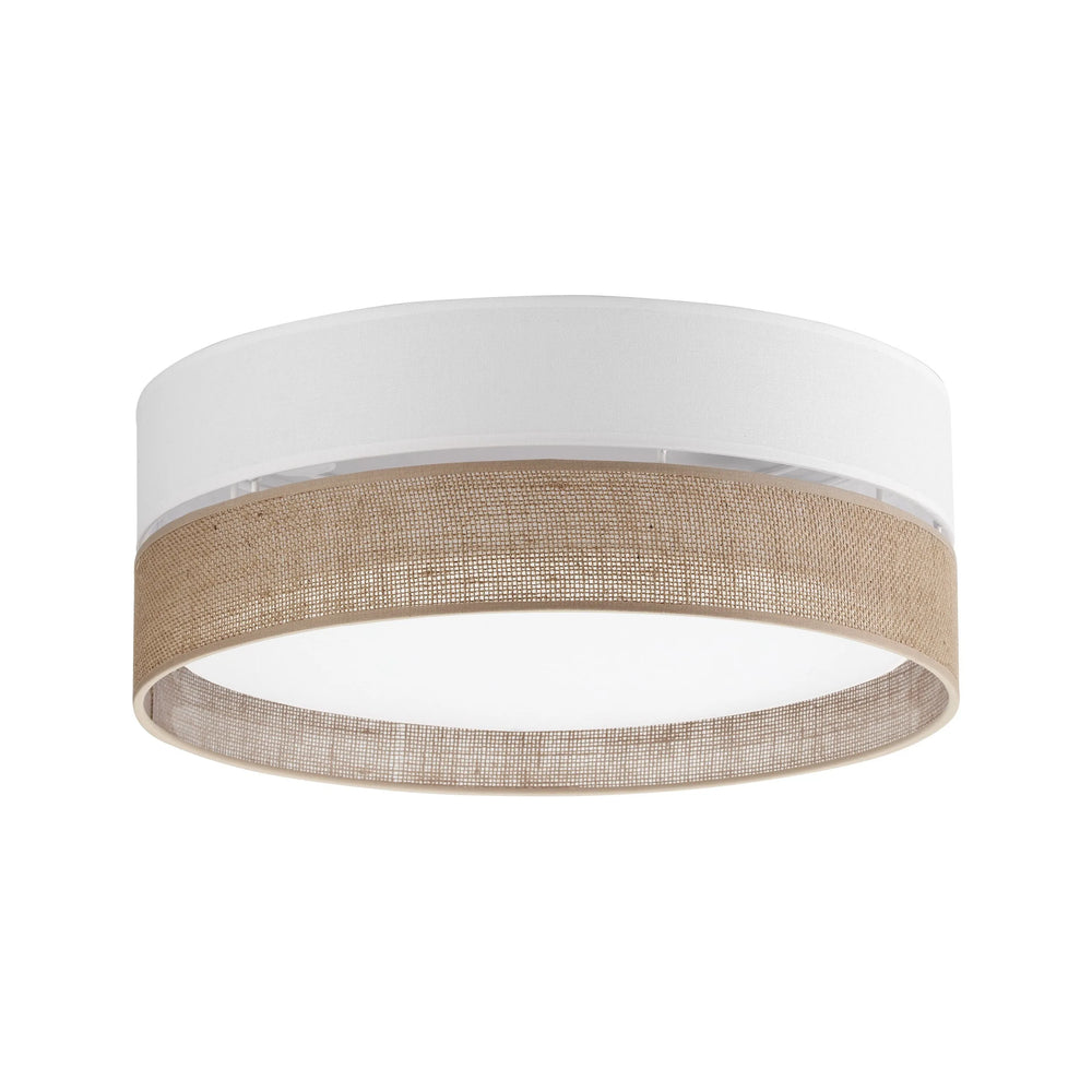 Plafonnier encastré en lin naturel LINOBIANCO pour chambre à coucher, couloir et salon