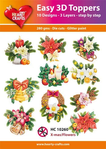 Easy 3D - Christmas Flowers