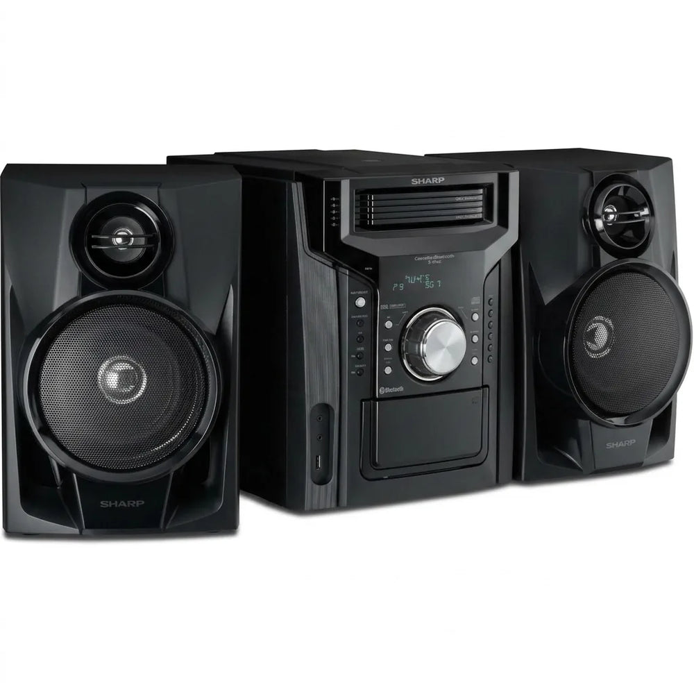 A pure high-resolution ecommerce hero image for the SHARP CD-BH950 mini system.