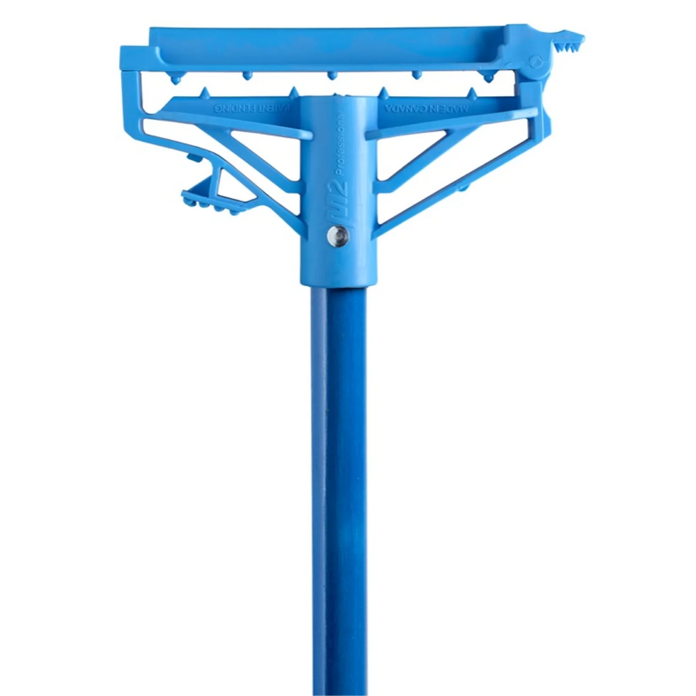 60" StepNGo Mop Handle -Fiberglass -Blue -PLASTIC RIVET