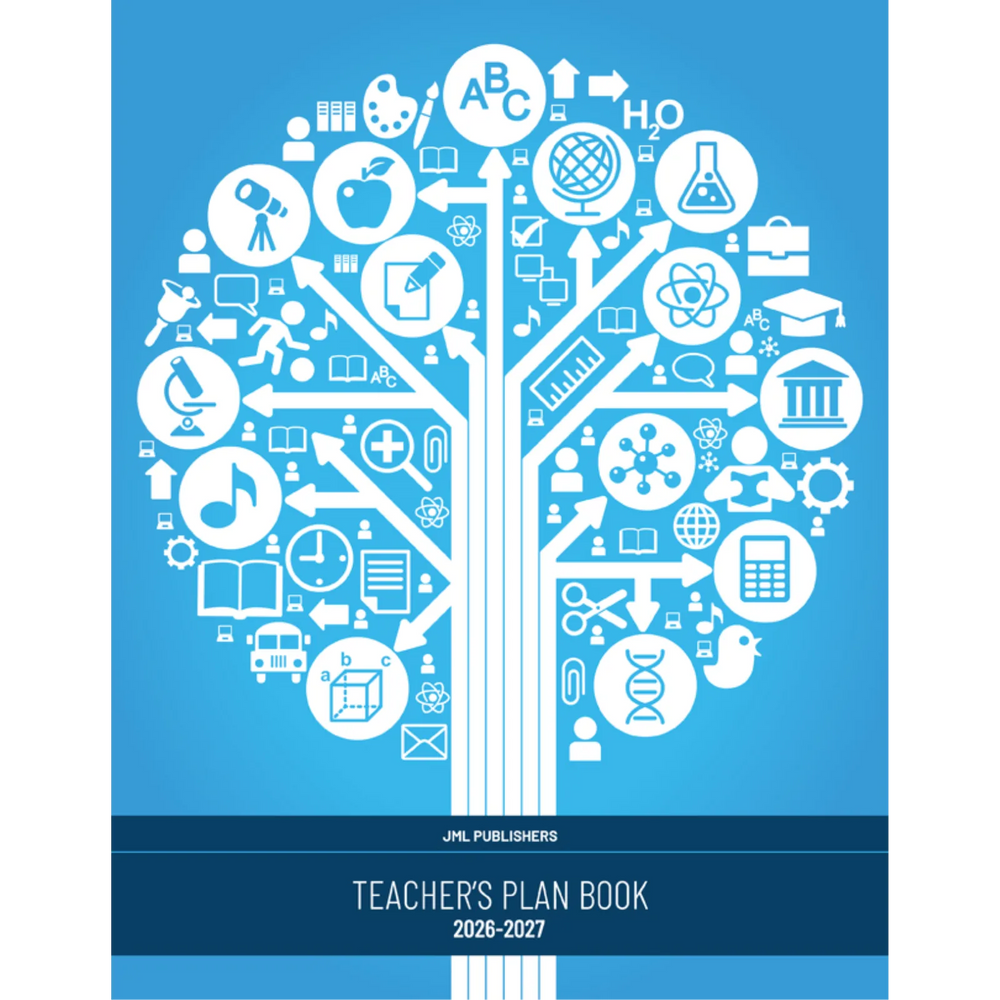 Teacher planner 2026-2027, Daily plan book with record of marks