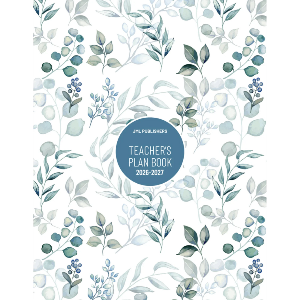 Teacher planner 2026-2027, Weekly plan book 5 periods + record of marks 8 groups