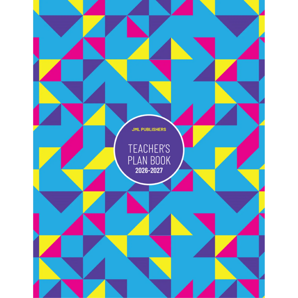 Teacher planner 2026-2027, Weekly plan book 8 periods