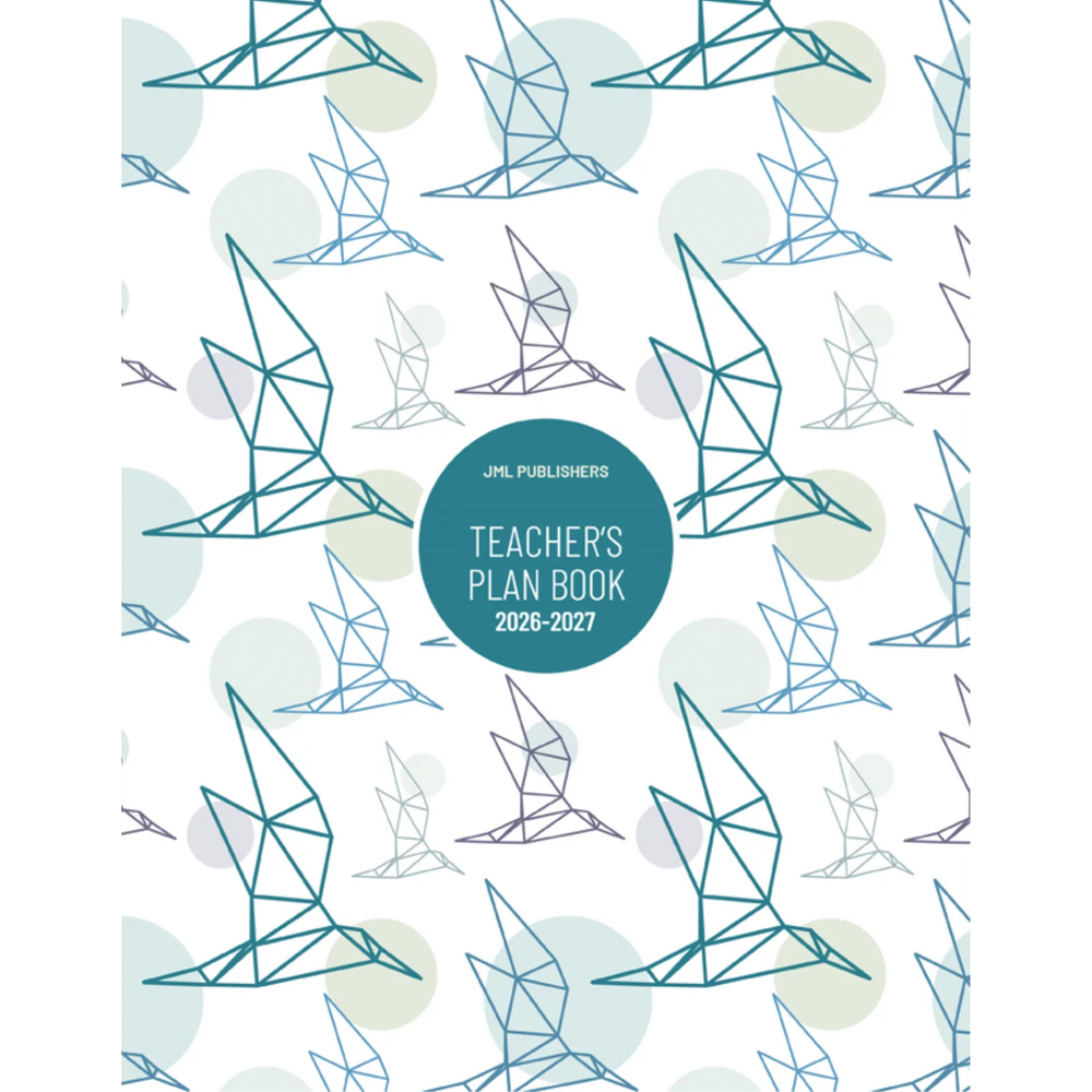 Teacher planner 2026-2027, Weekly plan book 4 periods